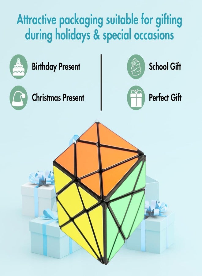 aCADZO Axis Cube Black Sticker Educational Cube| 3D Puzzle Mind Game for Kids Toy Recommended (Axis Cube Black Sticker) - Image 5